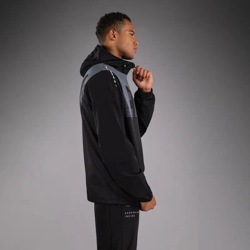 Venum Adrenaline Track Jacket - Black/Silver Grey - Image 2