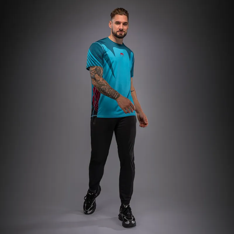 Venum Attack 90 Dry-Tech T-Shirt - Turquoise/Red - Image 4