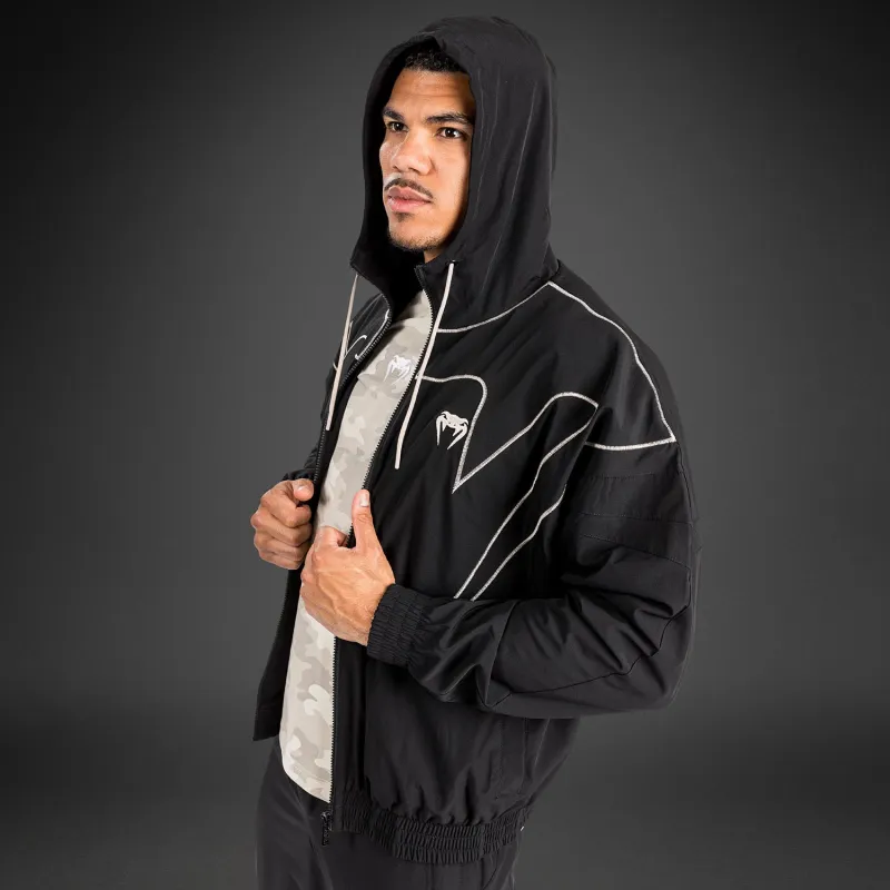 Venum Attack 90 Tracksuit Jacket - Black/White - Image 2