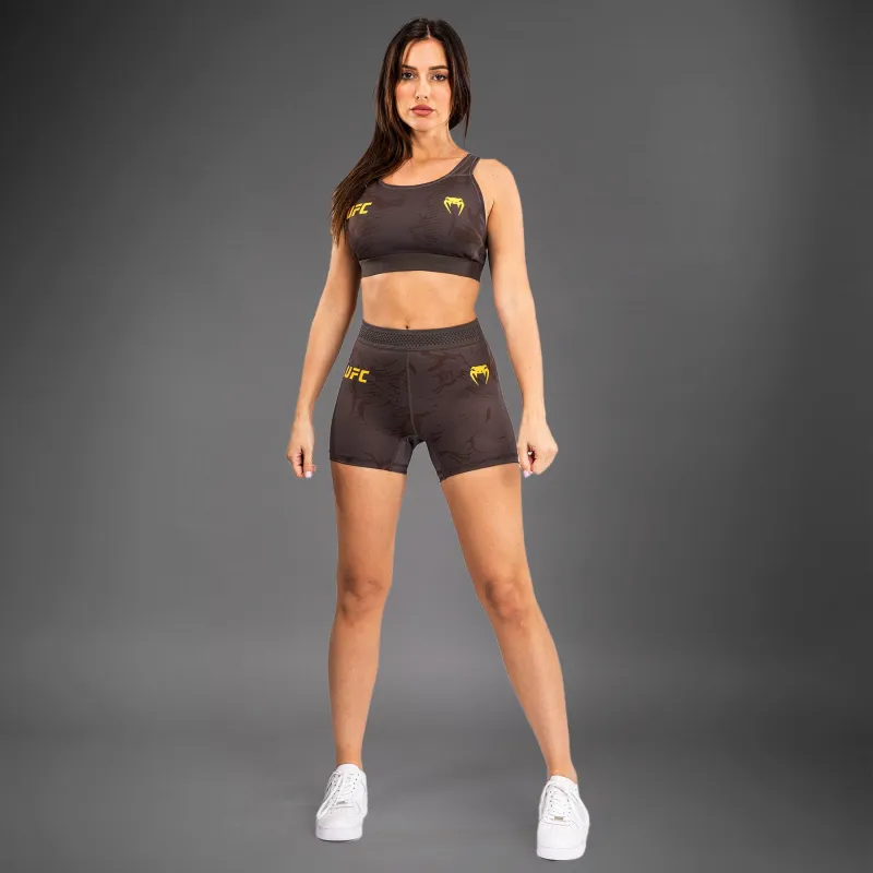 UFC Fusion by Venum Fight Week Women’s Vale Tudo Short - Earthen Brown - Image 3