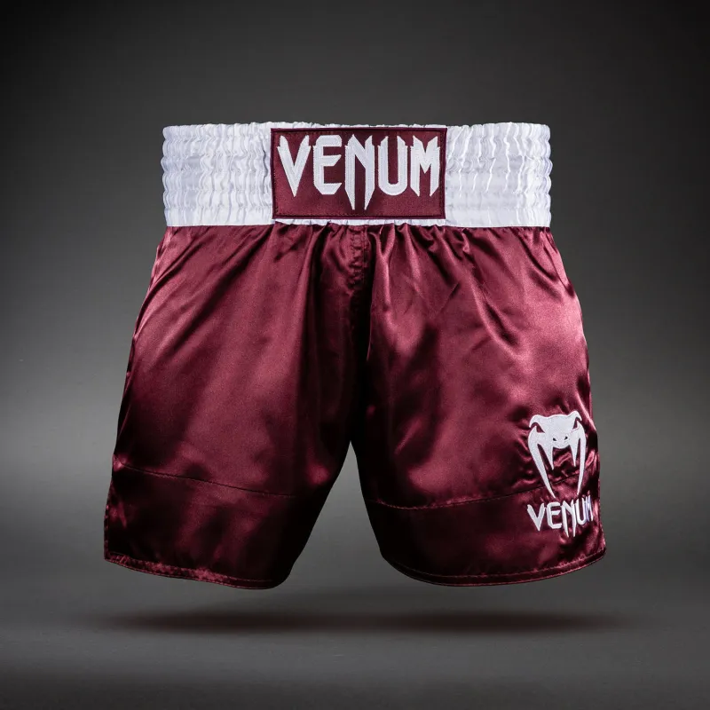 Venum Classic Muay Thai Shorts - Burgundy