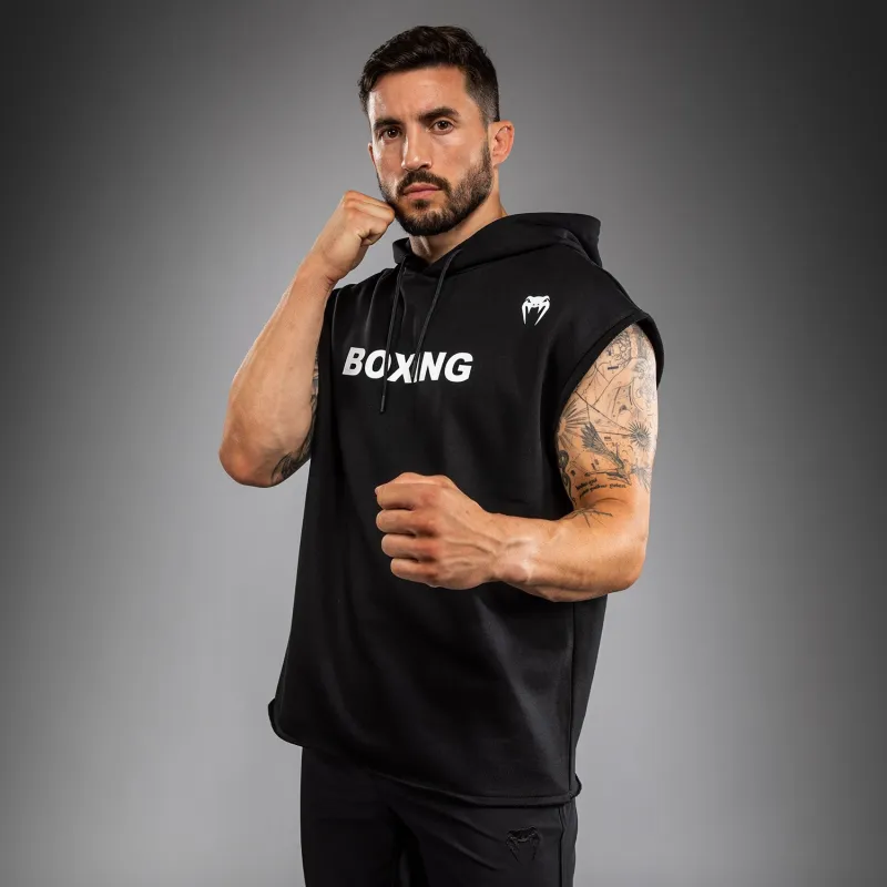Venum Boxing VT Sleeveless Hoodie - Black/White - Image 3