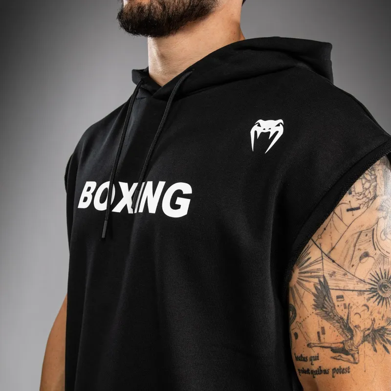 Venum Boxing VT Sleeveless Hoodie - Black/White - Image 4