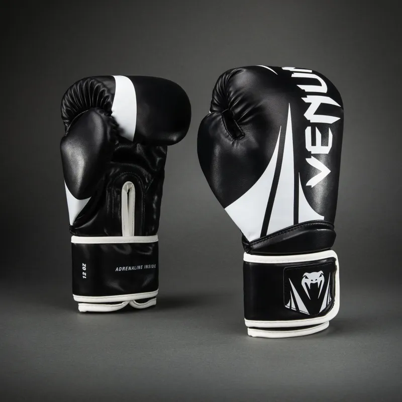 Venum Challenger 2.5 Boxing Gloves – Black/White - Image 2