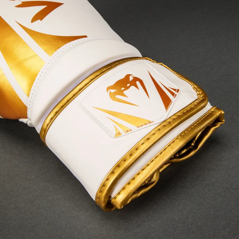 Venum Challenger 2.5 Boxing Gloves – White/Gold - Image 4