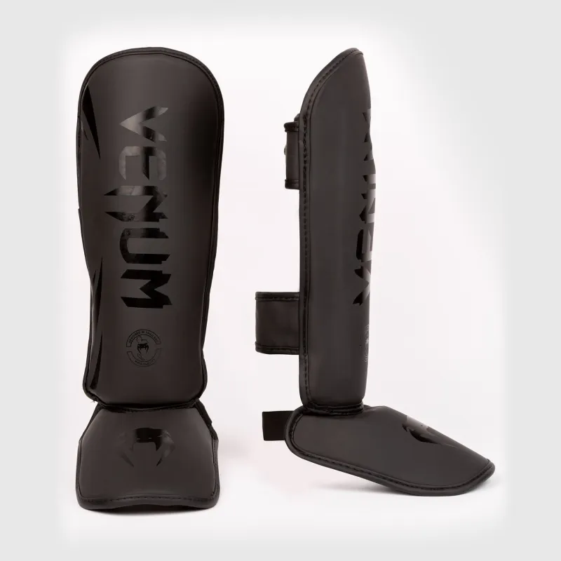 Venum Challenger Kids Shin Guards - Black/Black - Image 2
