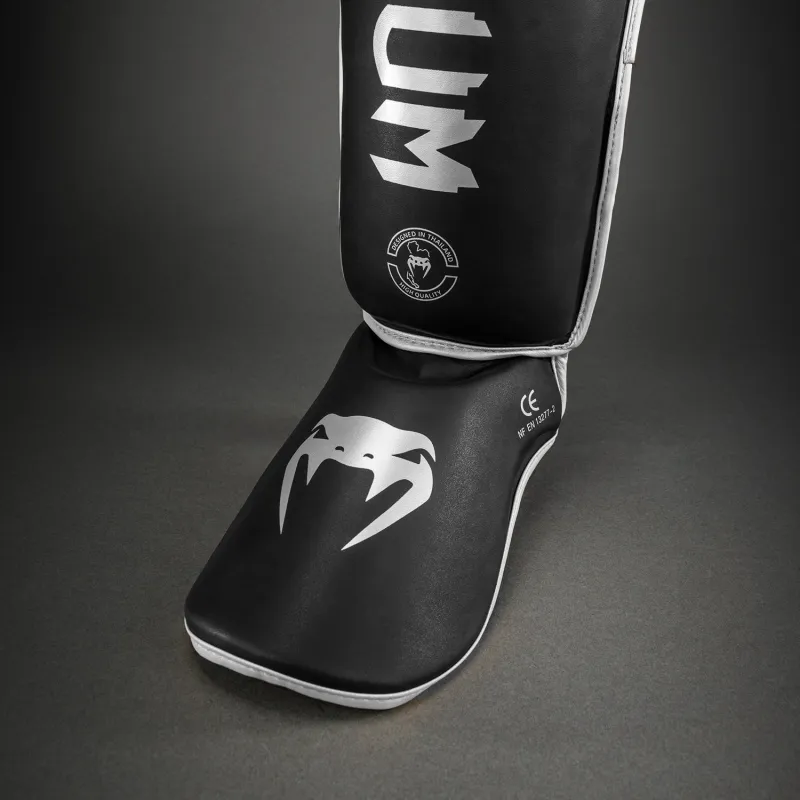 Venum Challenger Standup Shin Guards - Black/Silver - Image 4