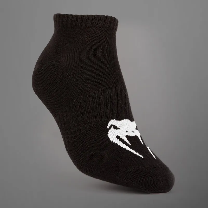 Venum Classic Footlet Sock - set of 3 - Black/White - Image 2