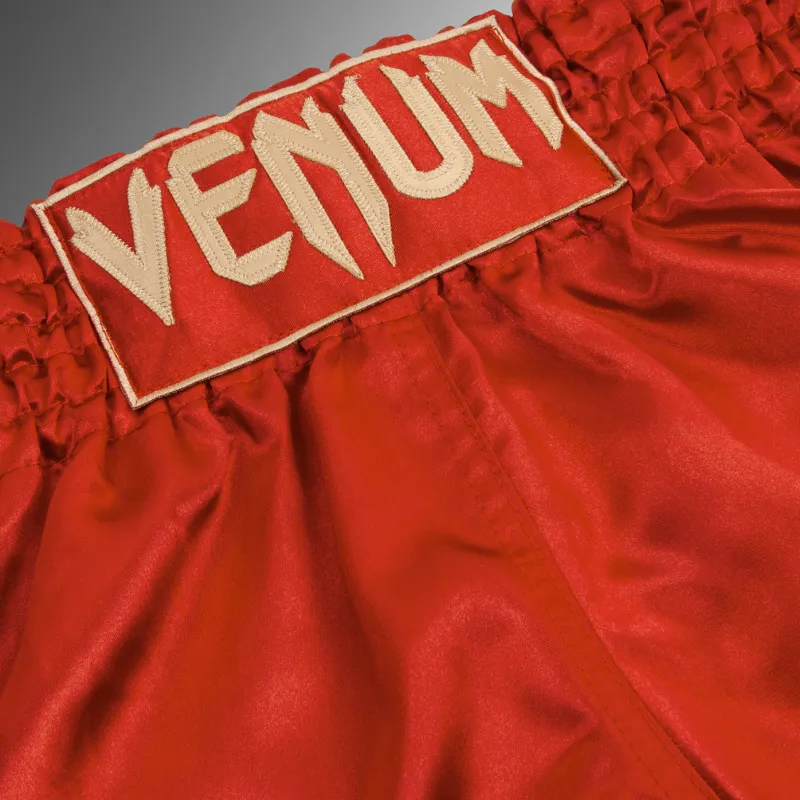 Venum Classic Muay Thai Short - Bordeaux/gold - Image 5