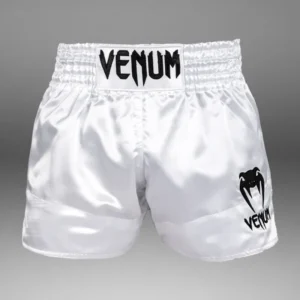 Venum Classic Muay Thai Shorts - White/Black