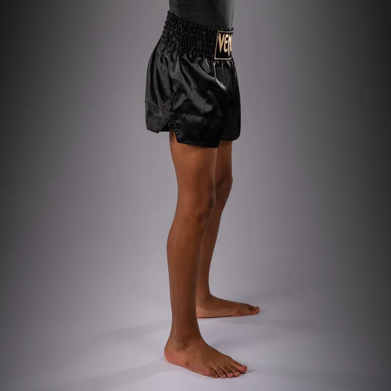Venum Classic Muay Thai Shorts for Kids - Black/Gold - Image 2