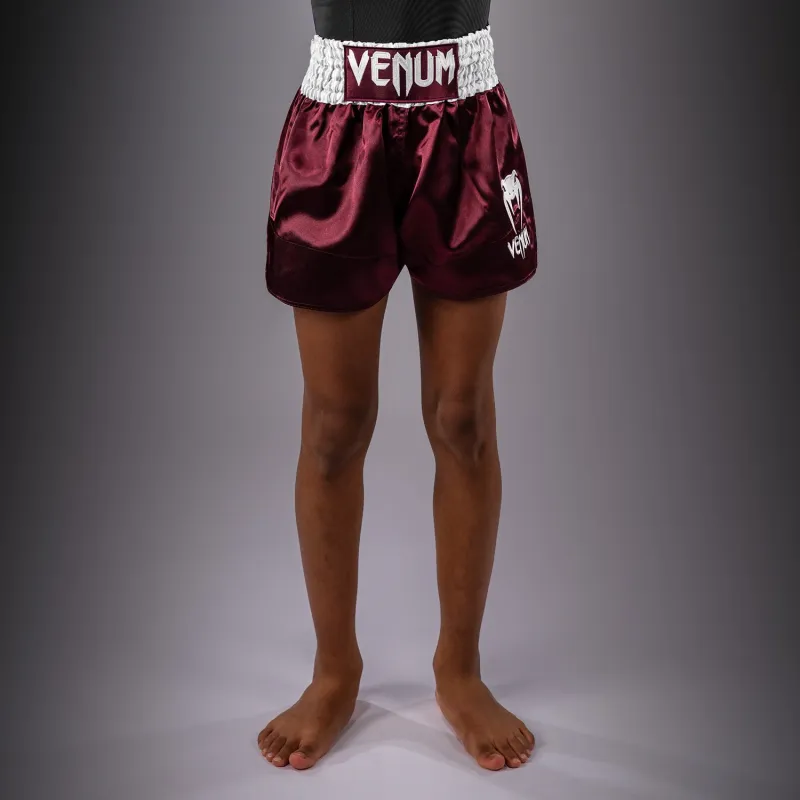 Venum Classic Muay Thai Shorts for Kids - Burgundy