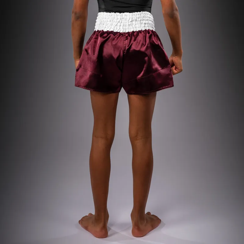 Venum Classic Muay Thai Shorts for Kids - Burgundy - Image 4