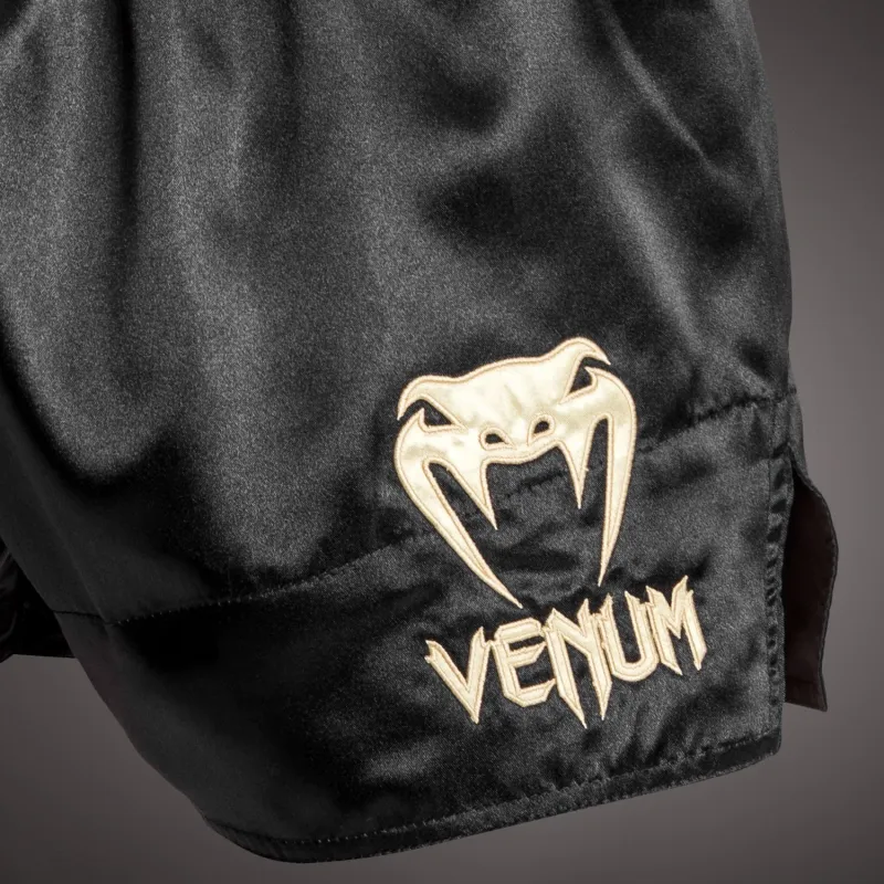 Venum Classic Muay Thaï Short Red/Black/Gold - Image 4