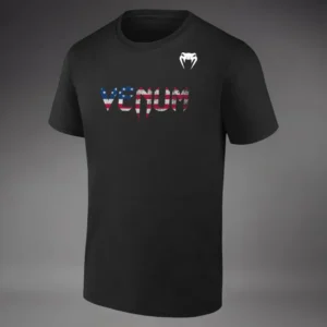 Venum Classic USA Short Sleeve T-Shirt - Black/White