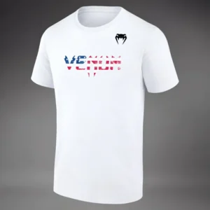 Venum Classic USA Short Sleeve T-Shirt - White/Black