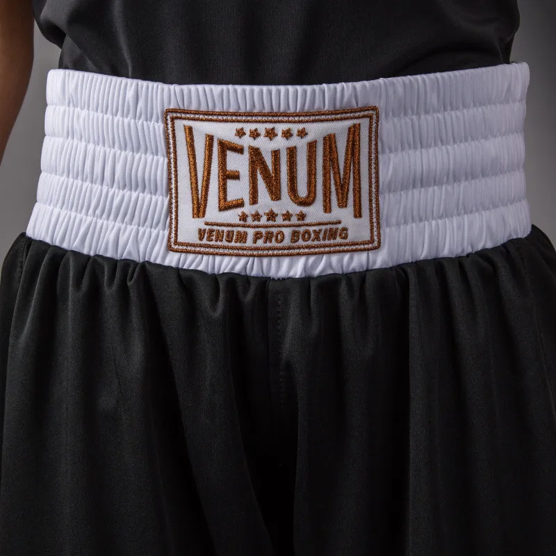Venum Classic Youth Boxing Shorts - Black/Gold - Image 4