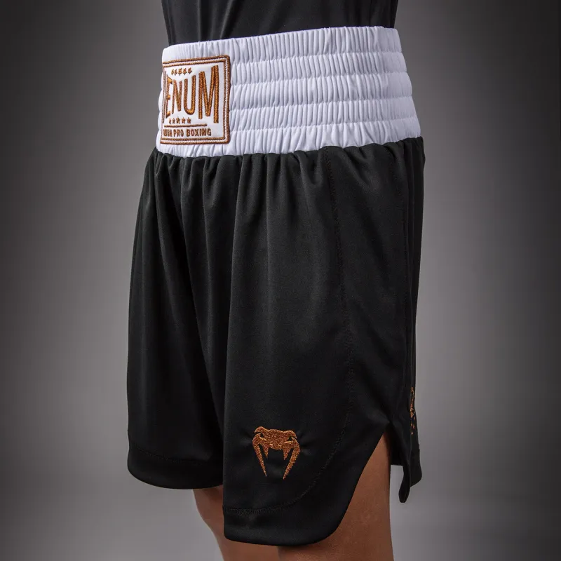 Venum Classic Youth Boxing Shorts - Black/Gold - Image 5