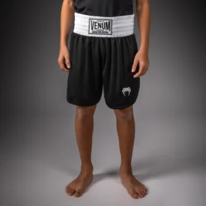 Venum Classic Youth Boxing Shorts - Black/White