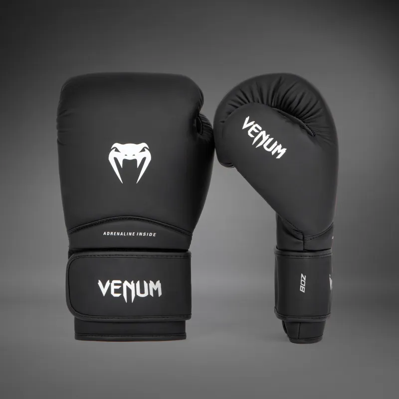 Venum Contender 1.5 Boxing Gloves - Black/White - Image 2