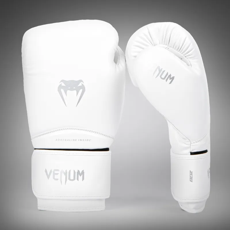 Venum Contender 1.5 Kids Boxing Gloves - White/Silver - Image 2