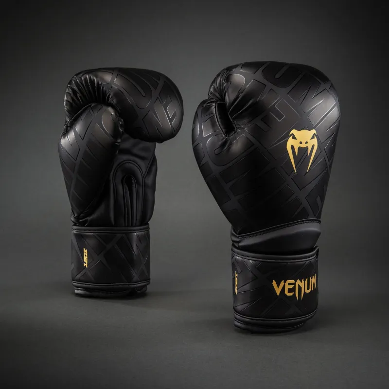 Venum Contender 1.5 XT 3D Boxing Gloves - Black/ Gold - Image 2