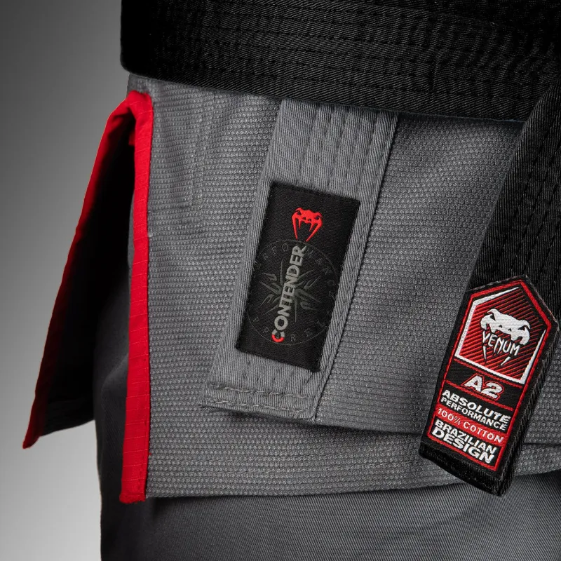 Venum Contender 3.0 Brazilian Jiu Jitsu Gi 380g - Storm Grey - Image 4