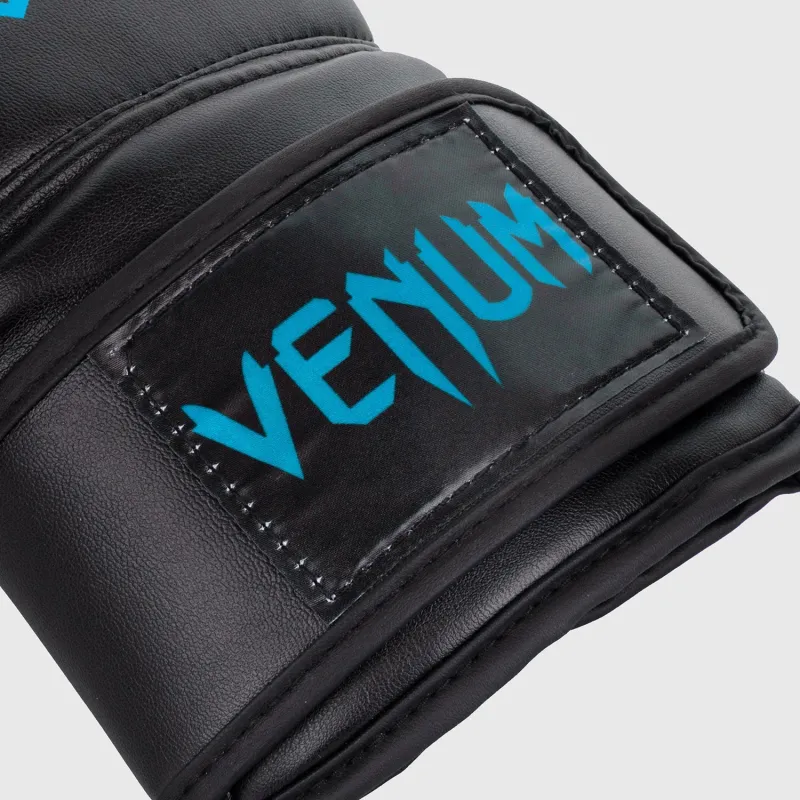 Venum Contender Boxing Gloves - Black/Cyan - Image 3