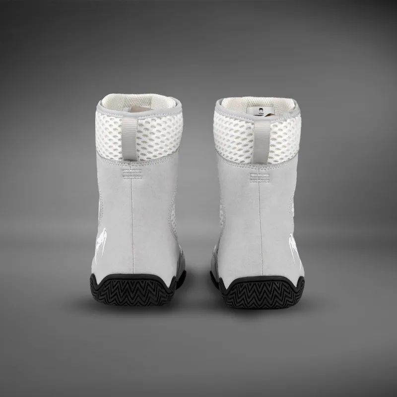 Venum Contender Boxing Shoes - White/Grey - Image 2