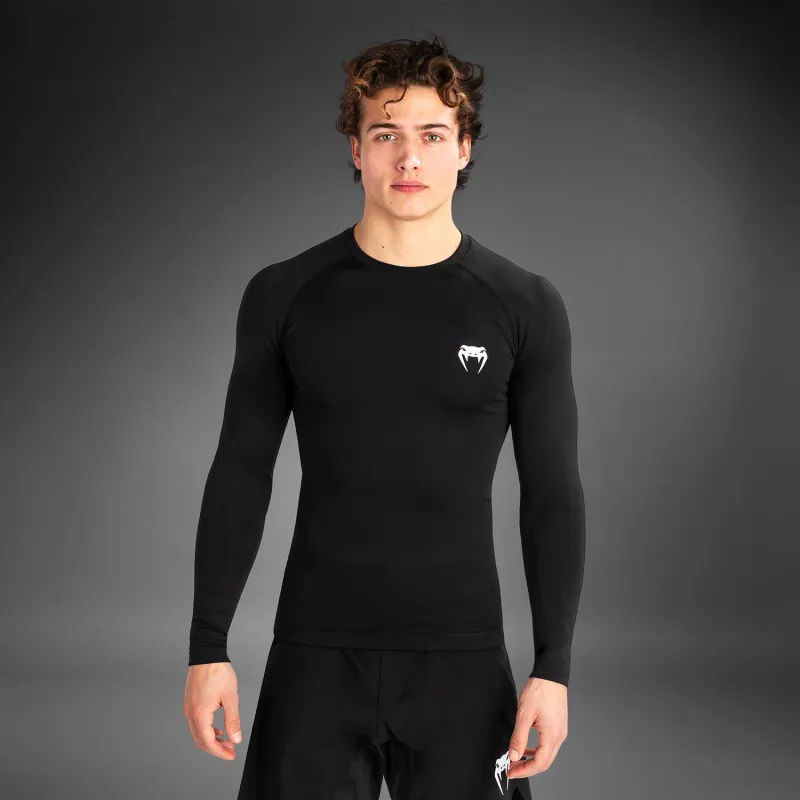 Venum Contender Men’s Long Sleeve Rashguard - Black/White