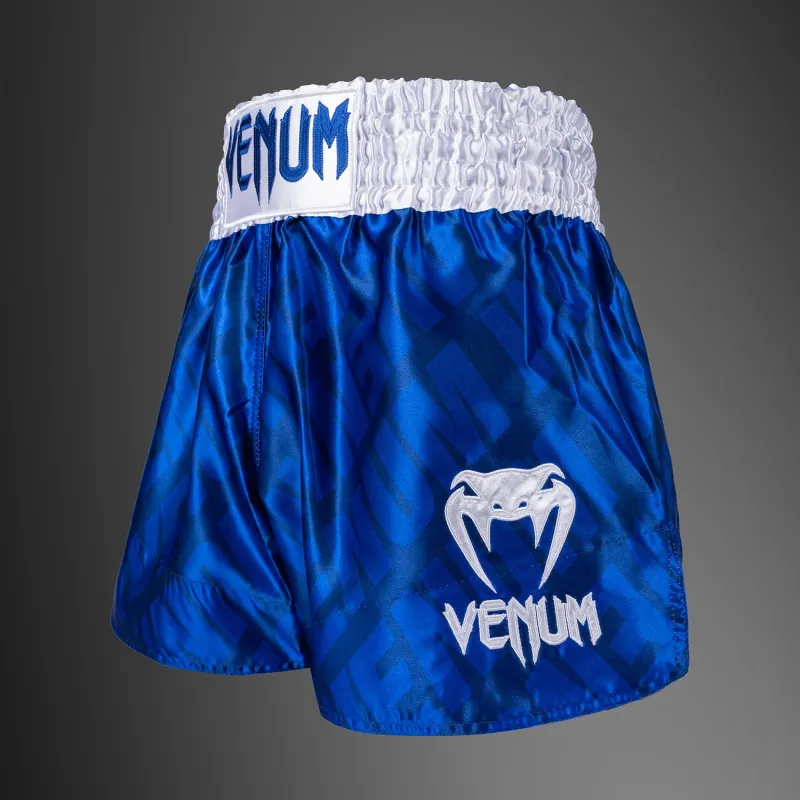 Venum Contender XT Muay Thai Shorts – Royal Blue/White - Image 2
