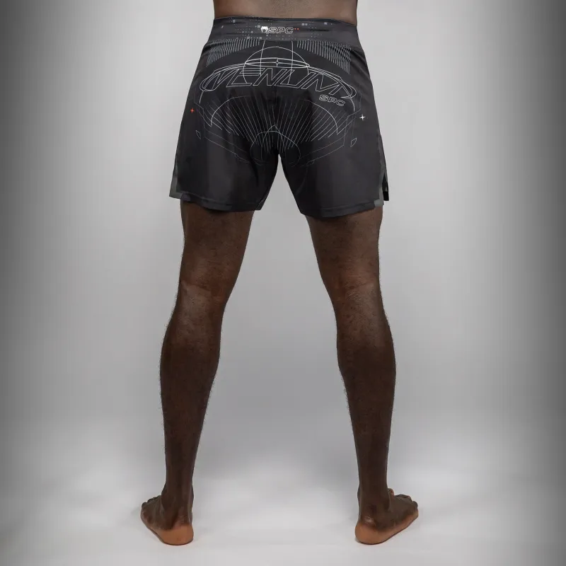 Venum Eclipse Fight Shorts - Black/Ivory - Image 3