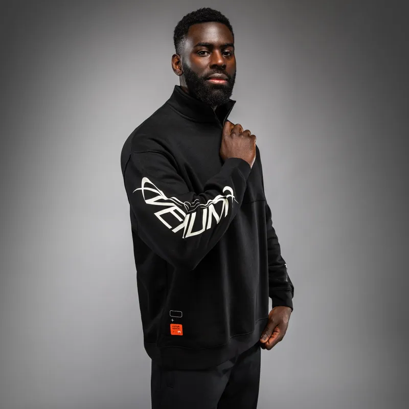 Venum Eclipse Half-Zip Sweatshirt - Black/Ivory