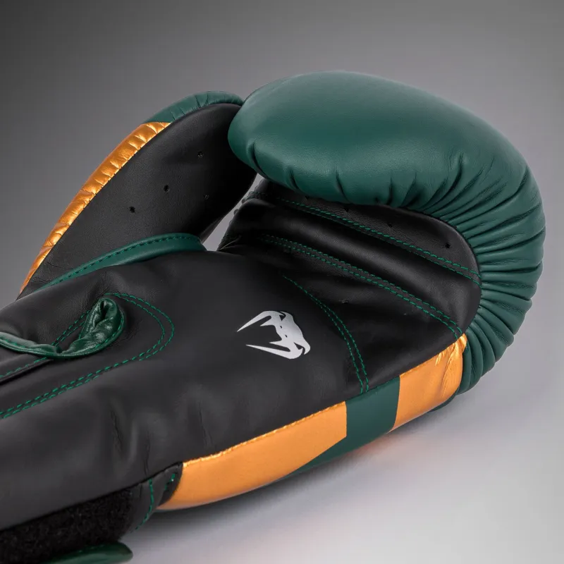 Venum Elite Boxing Gloves - Green/Bronze/Silver - Image 5