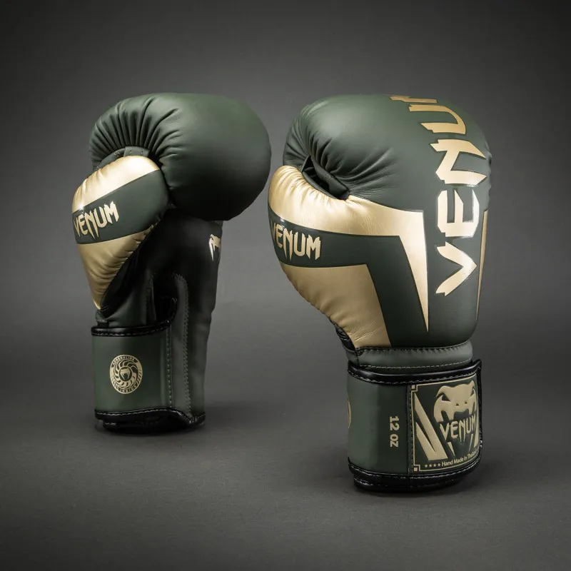 Venum Elite Boxing Gloves - Khaki - Image 2