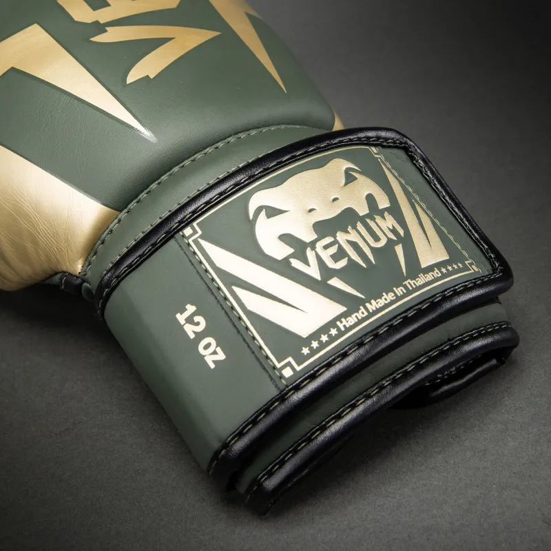 Venum Elite Boxing Gloves - Khaki - Image 3