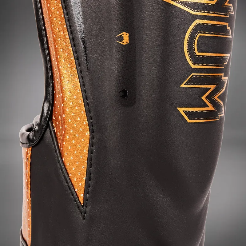 Venum Elite Evo Shinguards - Black/Bronze - Image 4