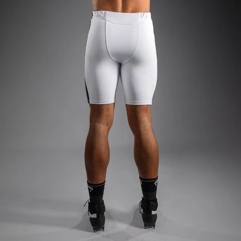 Venum Elite Football Compression Shorts - White - Image 4