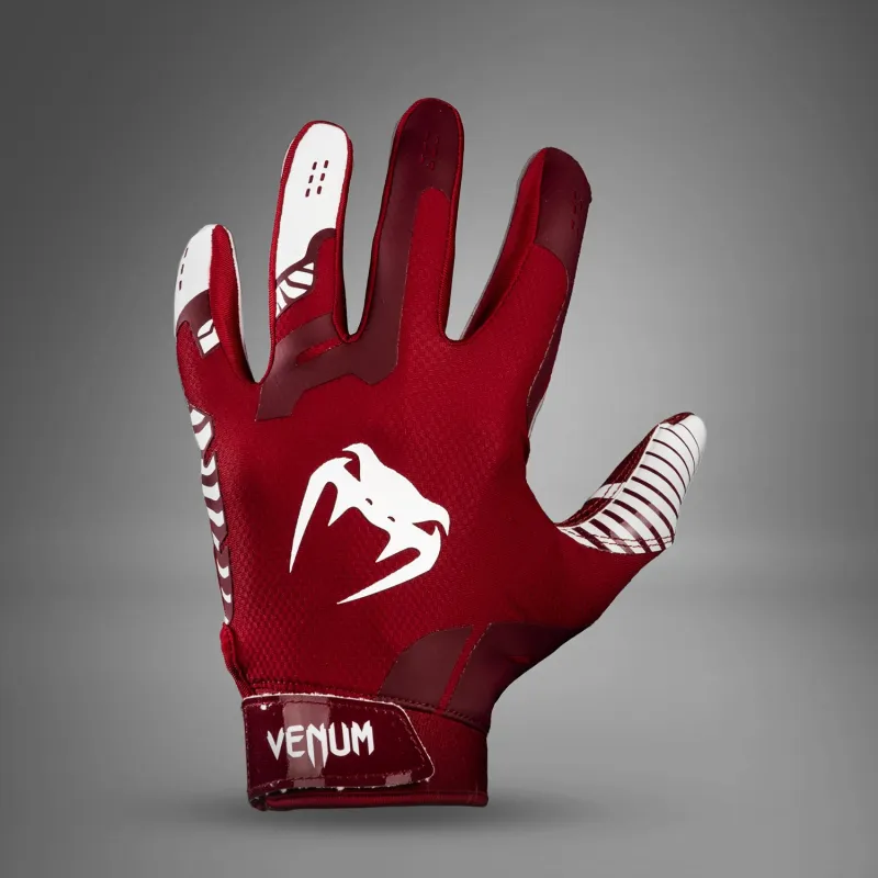 Venum Elite Football Gloves - Maroon/White - Image 2