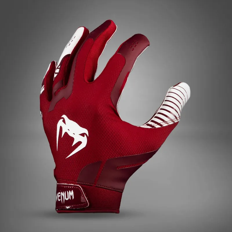 Venum Elite Football Gloves - Maroon/White - Image 3