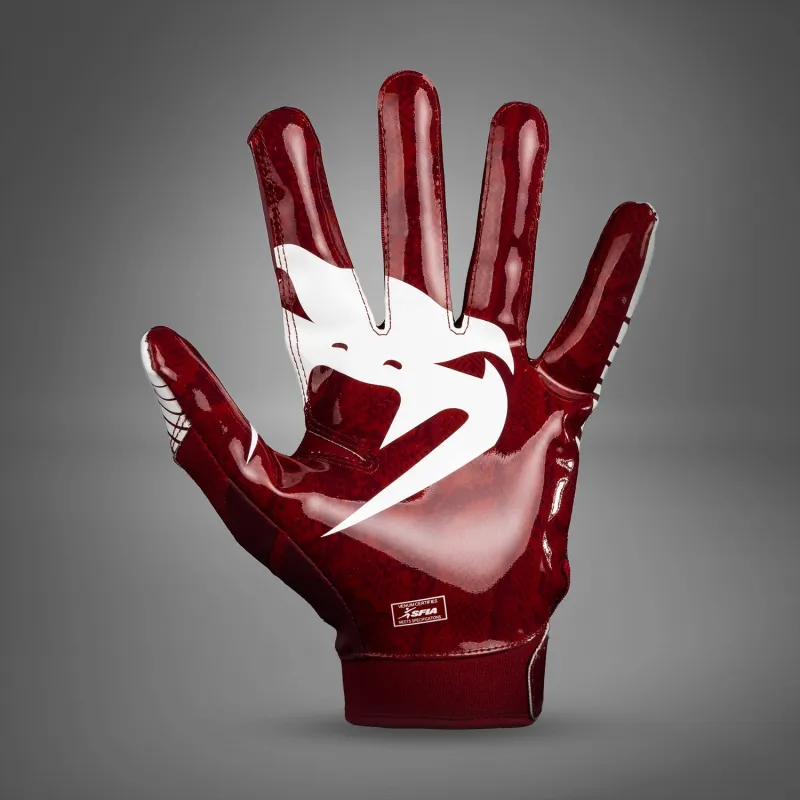 Venum Elite Football Gloves - Maroon/White - Image 4