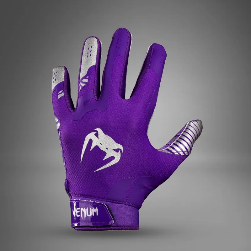 Venum Elite Football Gloves - Purple/Silver - Image 2