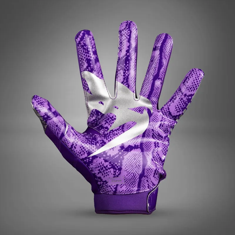 Venum Elite Football Gloves - Purple/Silver - Image 4