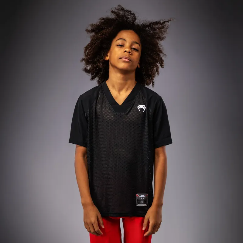 Venum Elite Kids Football Short Sleeve Jersey - Black