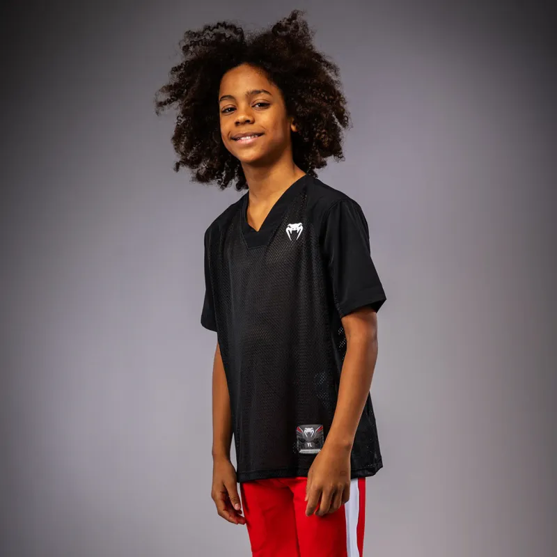 Venum Elite Kids Football Short Sleeve Jersey - Black - Image 2