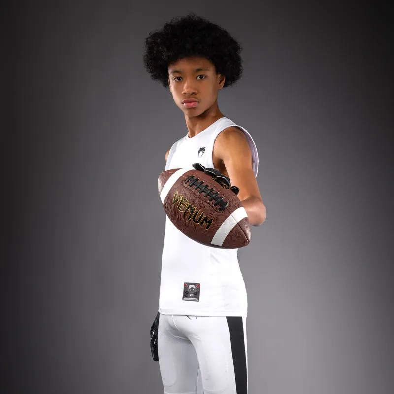 Venum Elite Kids Football Sleeveless Compression Jersey - White - Image 4