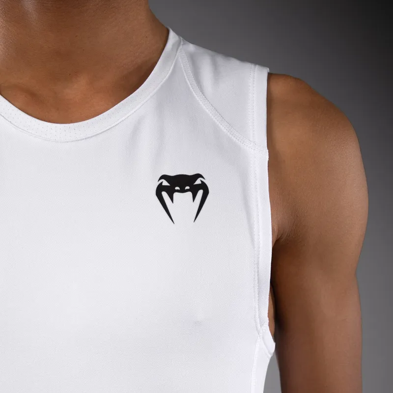 Venum Elite Kids Football Sleeveless Compression Jersey - White - Image 5