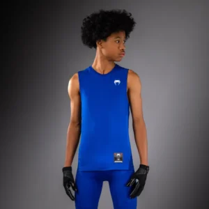 Venum Elite Kids Football Sleeveless Compression Jersey - Royal Blue