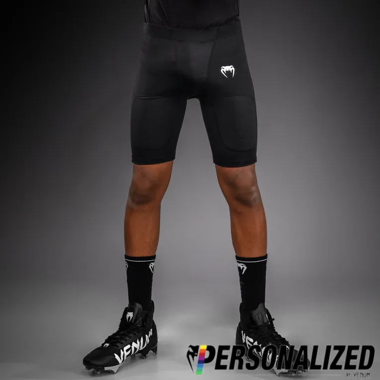 Venum Elite Kids Personalized Football Compression Shorts - Black