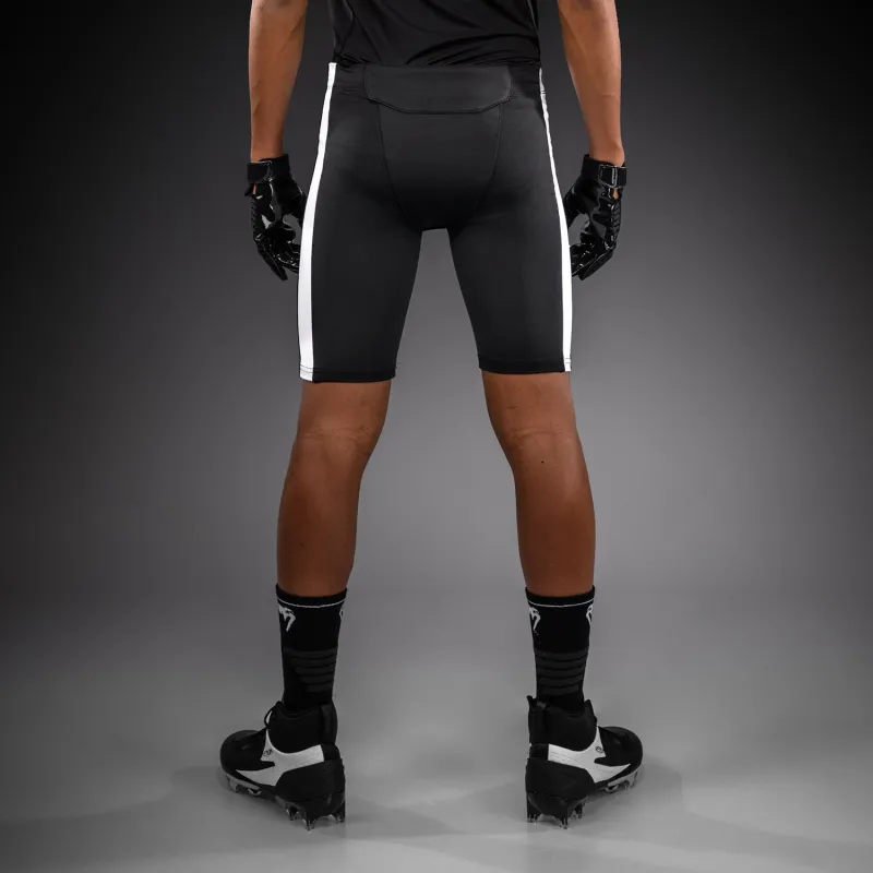 Venum Elite Kids Personalized Football Compression Shorts - Black - Image 3